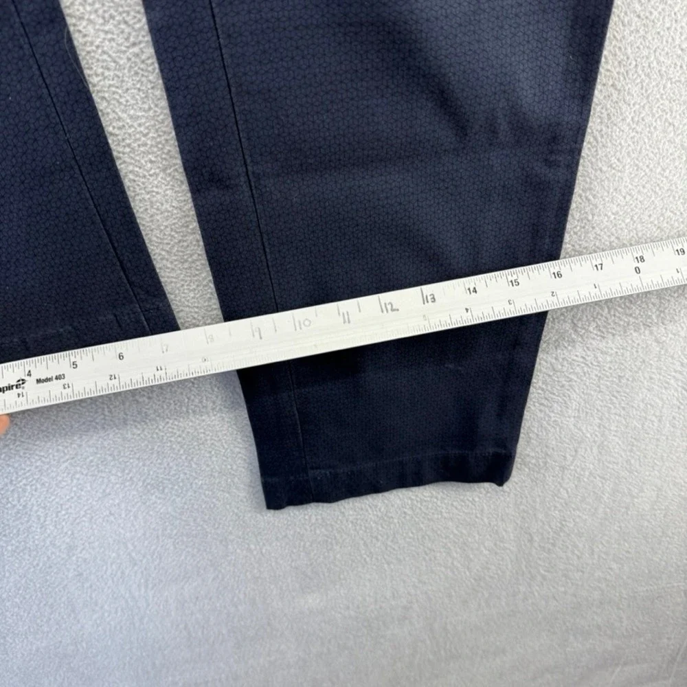 Banana Republic Pants Mens 36x30 Blue Fulton Skinny Chino Micro Print Cotton NEW